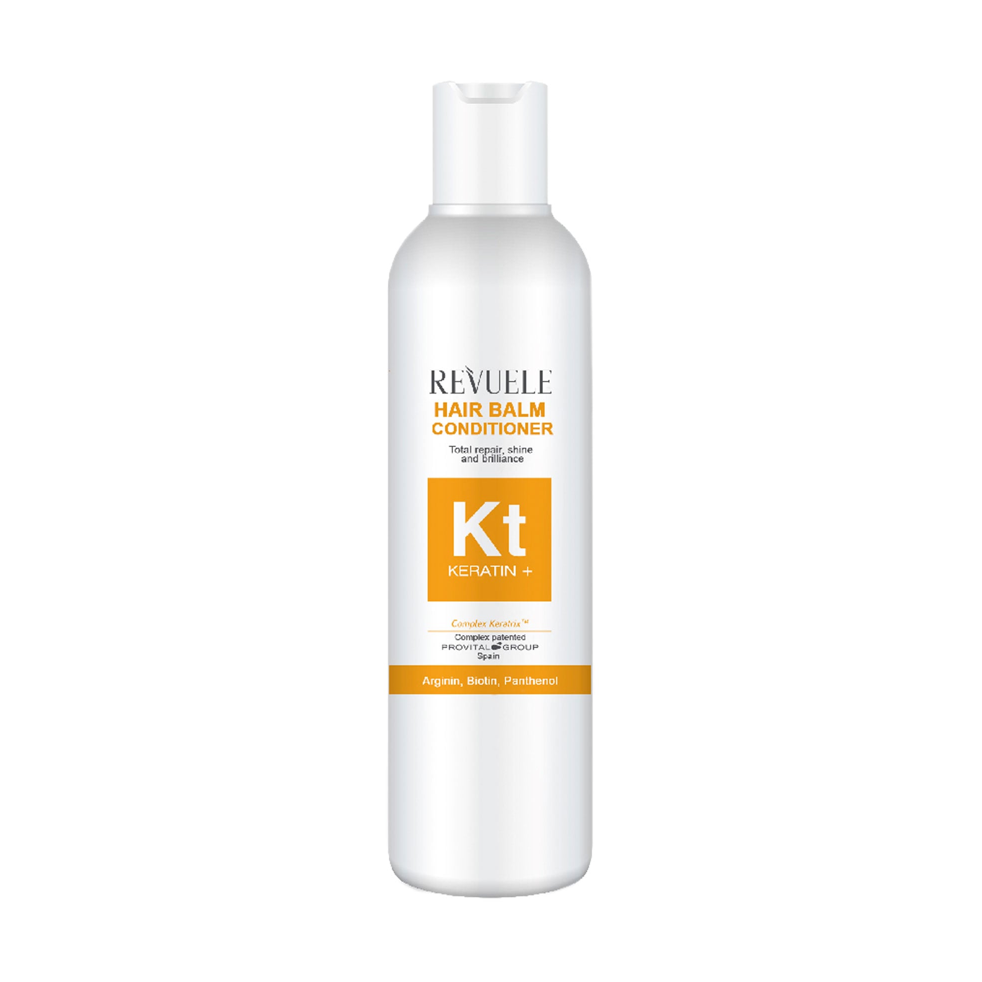 Відновлювальний кондиціонер Revuele Keratin+ Hair Conditioner для блиску та сяйва волосся, 200 мл
